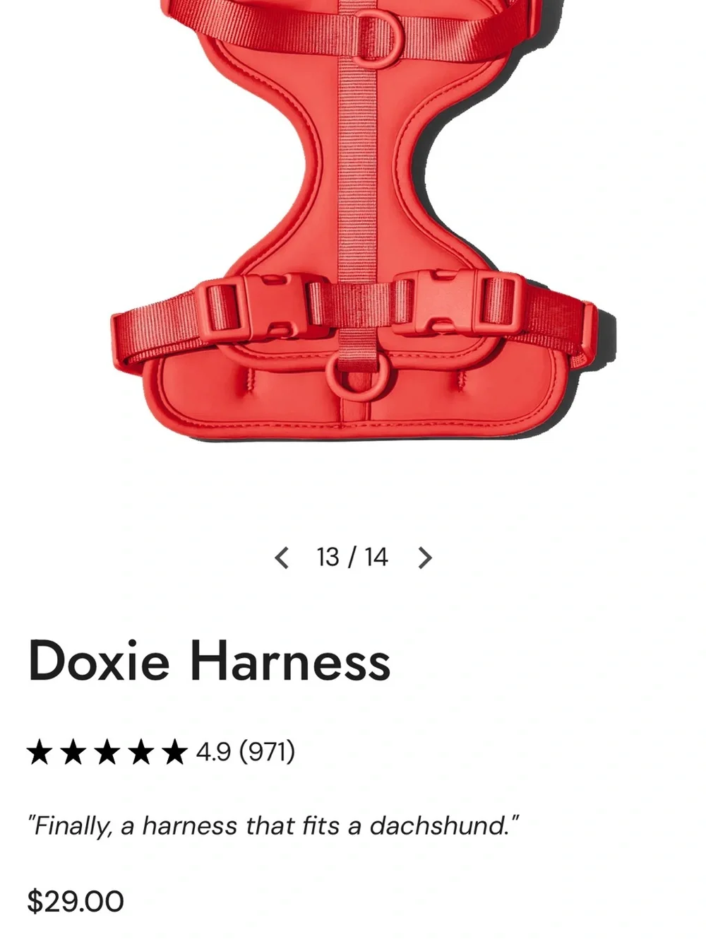 Brand NEW Doxie Warehouse Dog Harness
